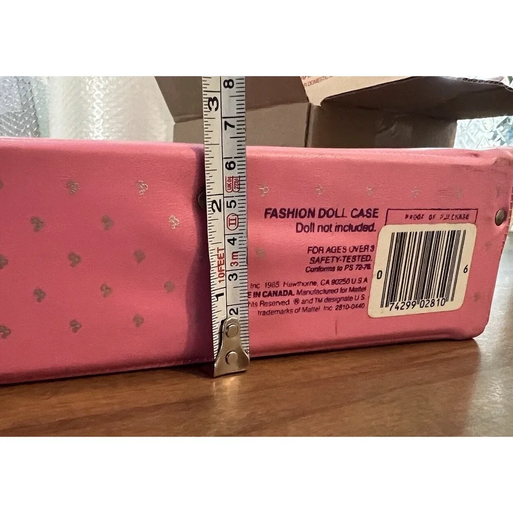 Barbie Fashion Doll Closet Carrying Case‎ Pink Vintage 80's 1985 Mattel